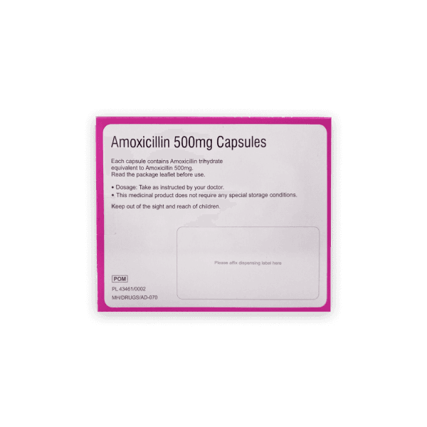 Amoxicillin 500mg Capsules for Dental Infection