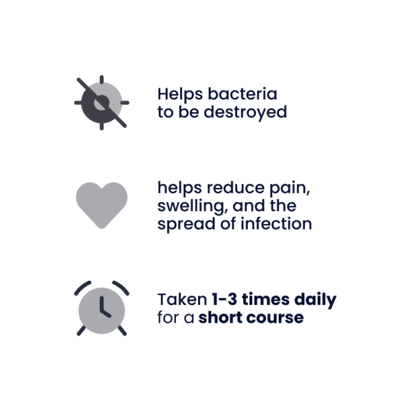 Amoxicillin 500mg Capsules for Dental Infection (First-Line Treatment)